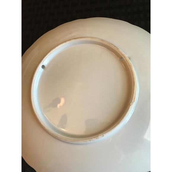 Vintage Suzuki Hand Painted Decorative Porcelain Plate Gold Trim 8.25" Estate Pc - Picture 7 of 7